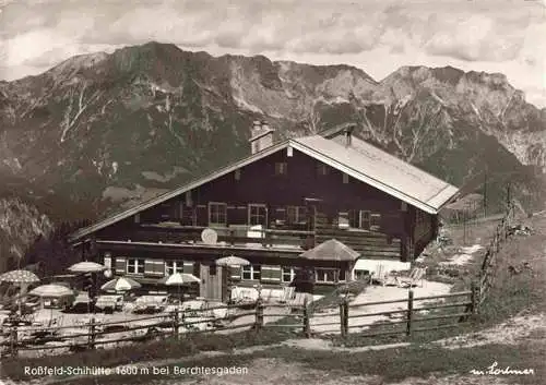 AK / Ansichtskarte  Rossfeldschihuette_Rossfeldskihuette_1538m_Berchtesgaden Panorama Sonnenterrasse