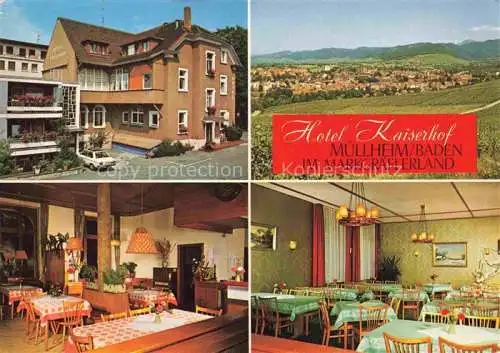 AK / Ansichtskarte  Muellheim_Baden Hotel Kaiserhof Restaurant Panorama