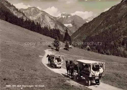 AK / Ansichtskarte  OBERSTDORF Mit dem Stellwagen ins Oytal Alpen