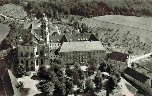 AK / Ansichtskarte  Neresheim Abtei Neresheim Fliegeraufnahme