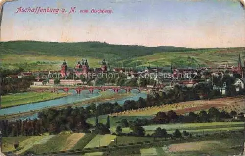 AK / Ansichtskarte  Aschaffenburg_Main Blick vom Bischberg