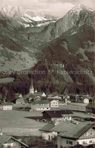 AK / Ansichtskarte  Fischen_Allgaeu mit Nebelhorn und Rubihorn