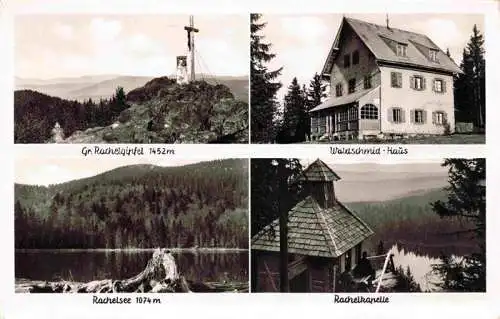 AK / Ansichtskarte  Waldschmidhaus_Hengersberg_Deggendorf_Bayern Gr Rachelgipfel Waldschmiedhaus Rachelsee Rachelkapelle