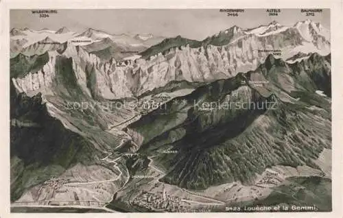 AK / Ansichtskarte  Loueche-les-Bains__Leukerbad_VS et la Gemmi