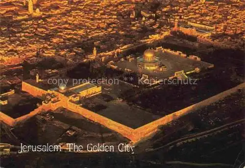 AK / Ansichtskarte  Jerusalem__Yerushalayim_Israel The Golden City Fliegeraufnahme