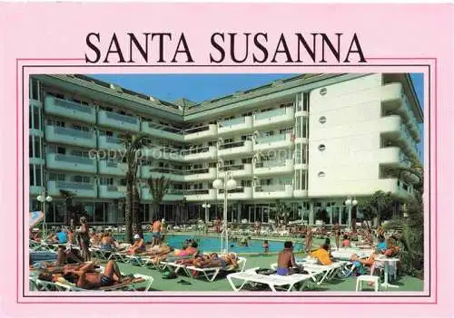 AK / Ansichtskarte  Santa_Susanna_Barcelona_ES Hotel Caprici Pool