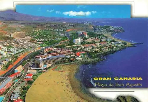 AK / Ansichtskarte  Playa_de_San_Agustin_Gran_Canaria Fliegeraufnahme