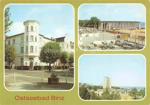 AK / Ansichtskarte  Binz_Ruegen Hotels Strandpromenade