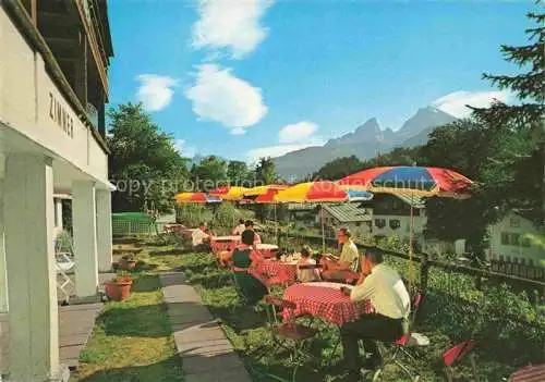 AK / Ansichtskarte  BERCHTESGADEN Haus Plattner Terrasse