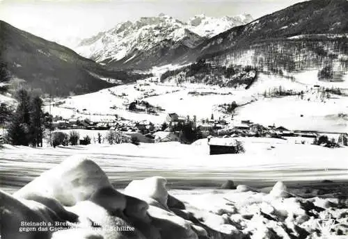 AK / Ansichtskarte  Steinach_Brenner_Tirol_AT mit Gschnitztalerberg mit Schiliften