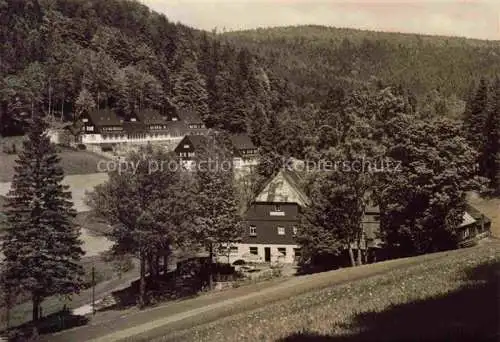 AK / Ansichtskarte  Erlbach__Vogtland Gasthaus Wettintal und Ferienheim