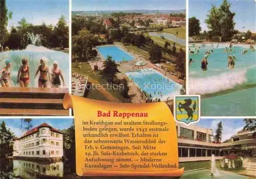 AK / Ansichtskarte  Bad_Rappenau Wasserschloss Kuranlagen Sole Sprudel Wellenbad