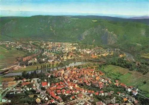 AK / Ansichtskarte  Bad_Muenster_Stein_Ebernburg Fliegeraufnahme mit Ebernburg Rheingrafenstein und der Gans