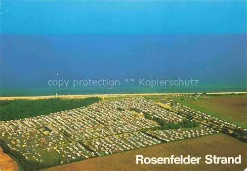 AK / Ansichtskarte  Grube_Holstein Campingplatz Rosenfelder Strand Textil Fliegeraufnahme