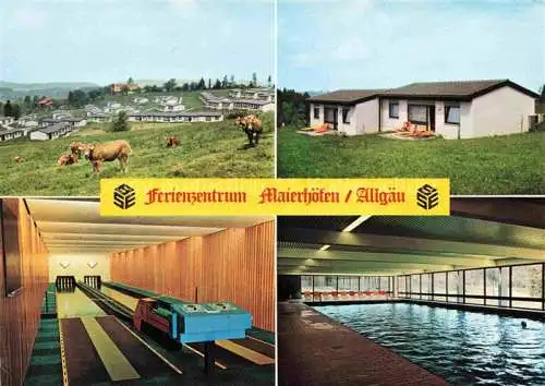 AK / Ansichtskarte  Maierhoefen_Allgaeu Ferienzentrum Maierhoefen Bungalows Kegelbahn Hallenbad