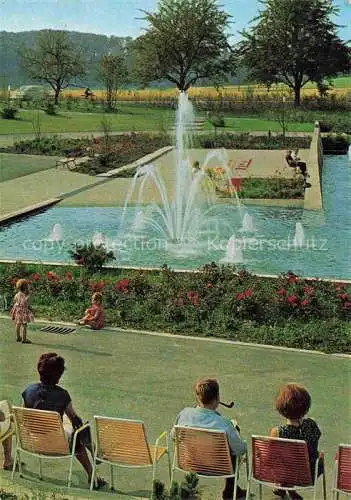 AK / Ansichtskarte  Bad_Schussenried Kurpark Anlagen mit Wasserspielen