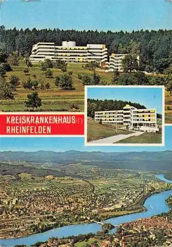 AK / Ansichtskarte  Rheinfelden_Baden_BW Kreiskrankenhaus Rheinfelden Fliegeraufnahme