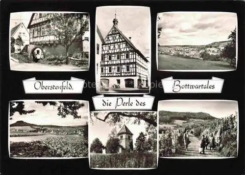 AK / Ansichtskarte  Oberstenfeld Teilansichten Fachwerkhaus Schloss Panorama Weinberge