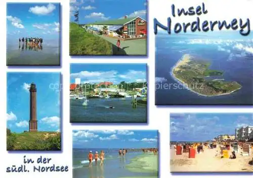 AK / Ansichtskarte  NORDERNEY_Nordseebad Wattwanderung Leuchtturm Panorama Strand Fliegeraufnahme