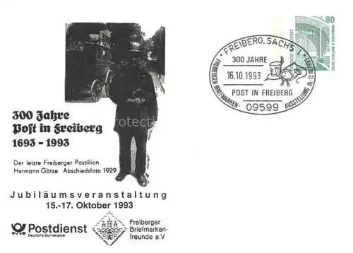 AK / Ansichtskarte  Freiberg__Sachsen Der letzte Freiberger Postillion Hermann Goetze