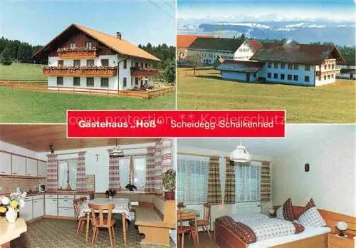 AK / Ansichtskarte  Schalkenried_Allgaeu Gaestehaus Hoess Kueche Zimmer