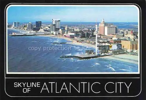 AK / Ansichtskarte  Atlantic_City_New_Jersey_USA Ocean Piers Bathing Beaches The Boardwalk