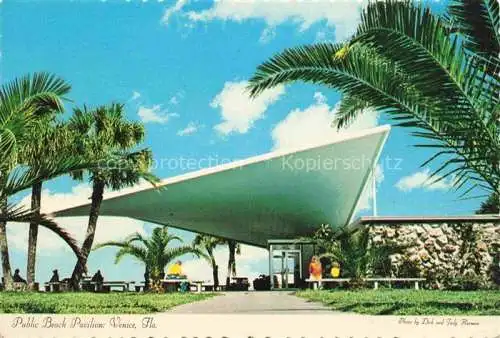 AK / Ansichtskarte  Venice_Florida_USA Public Beach Pavilion