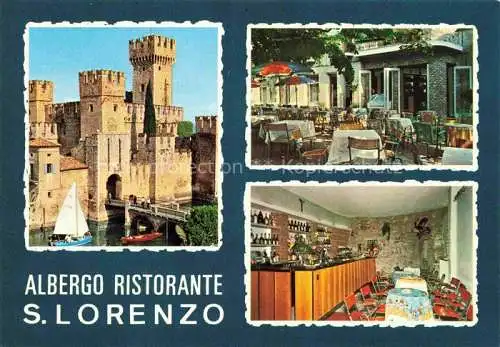 AK / Ansichtskarte  SIRMIONE_Lago_di_Garda_IT Schloss Albergo Ristorante S Lorenzo