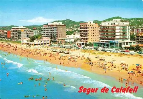 AK / Ansichtskarte  Segur_de_Calafell_Tarragona_ES Playa Fliegeraufnahme