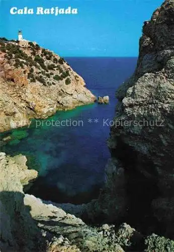 AK / Ansichtskarte  Cala_Ratjada_Balleares_Mallorca_ES Detalle de su costa el faro