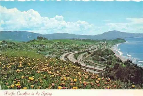 AK / Ansichtskarte  Santa_Barbara__California_USA Pacific Coastline in the Spring Panorama