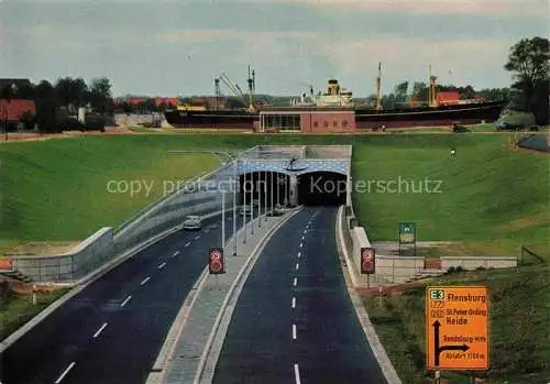 AK / Ansichtskarte  Rendsburg Strassentunnel unter dem Nord Ostsee Kanal