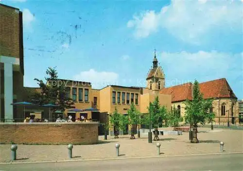 AK / Ansichtskarte  Fellbach_BW Marktplatz neues Rathaus und Lutherkirche