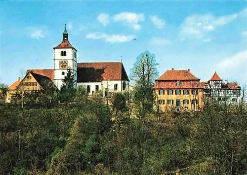 AK / Ansichtskarte  Vellberg_Schwaebisch_Hall_BW Stoeckenburg Martinskirche