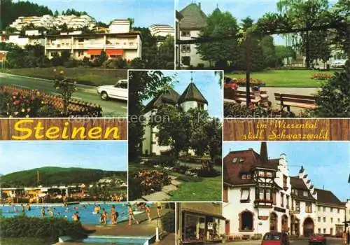 AK / Ansichtskarte  Steinen_Wiesental_BW Orts und Teilansichten Freibad