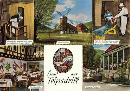 AK / Ansichtskarte  Tripsdrill_Cleebronn Mueller Altweibermuehle Der Kornboden Eingang Museum
