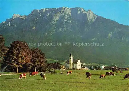 AK / Ansichtskarte  Ebbs_Tirol_AT mit Kaisergebirg im Unterinntal