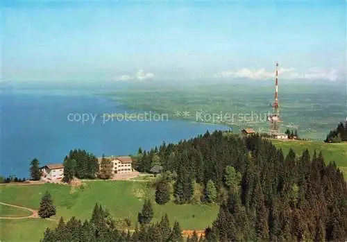 AK / Ansichtskarte  Bregenz_Vorarlberg_Bodensee Fliegeraufnahme mit Pfaenderhotel und Pfaenderspitze