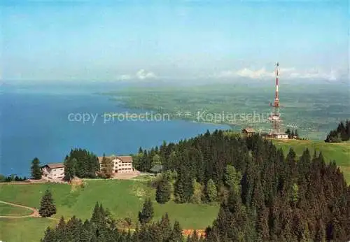 AK / Ansichtskarte  Bregenz_Vorarlberg_Bodensee Fliegeraufnahme mit Pfaenderhotel und Pfaenderspitze