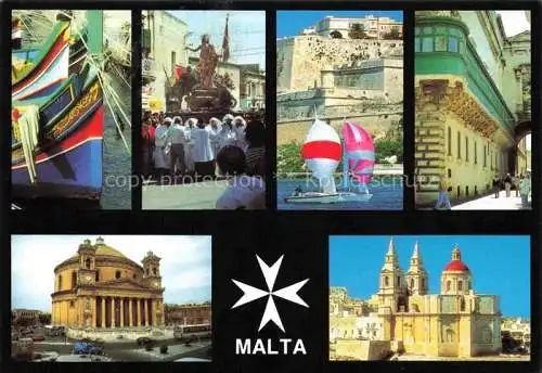 AK / Ansichtskarte  Valetta_Malta Luzzus Qormi Valetta Melliema