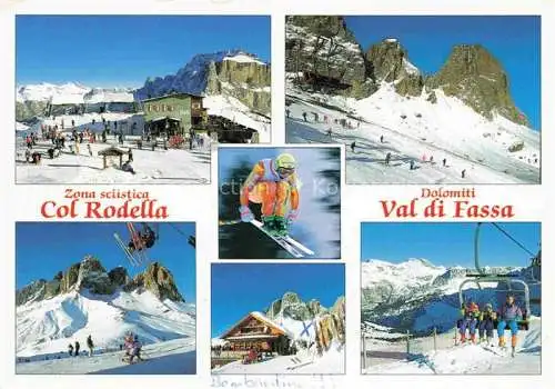 AK / Ansichtskarte  Val_di_Fassa_Dolomiti Funivia Campitello Zona sciistica Col Rodella