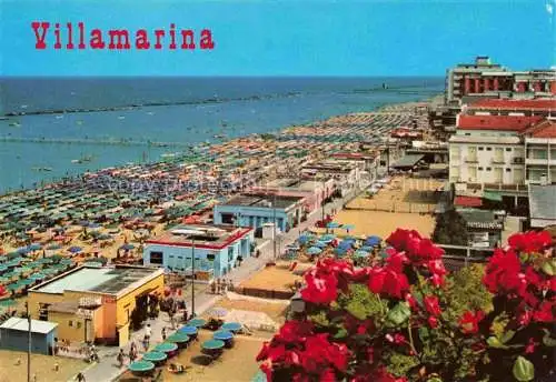 AK / Ansichtskarte  Villamarina_Cesenatico_IT Panorama della spiaggia