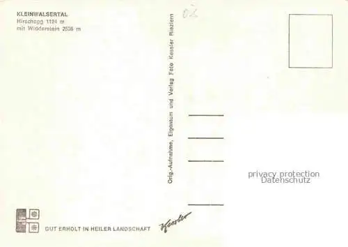 AK / Ansichtskarte  Hirschegg_Kleinwalsertal_Vorarlberg_AT mit Widderstein
