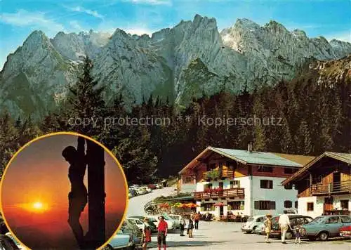 AK / Ansichtskarte  Griesneralm_1024m_Kirchdorf_Tirol_AT Unterkunftshaus mit Wildem Kaiser