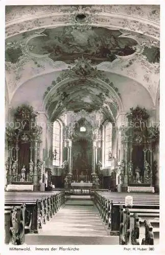 AK / Ansichtskarte  MITTENWALD_Bayern Inneres der Pfarrkirche