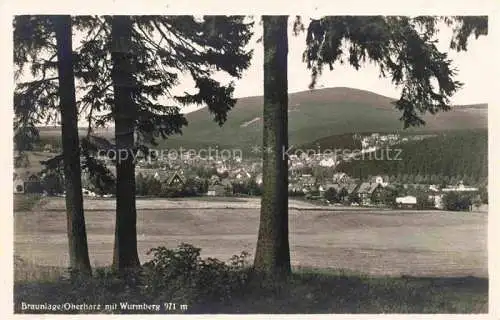 AK / Ansichtskarte  Braunlage mit Wurmberg