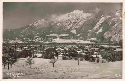 AK / Ansichtskarte  BAD_REICHENHALL im Winter mit Hochstauffen und Zwiesel