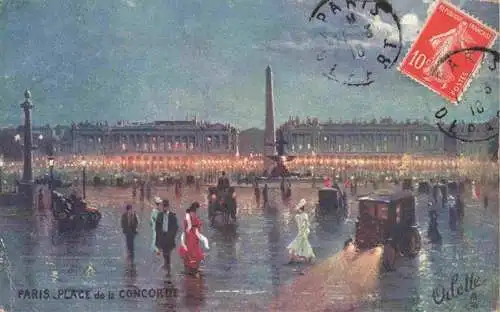 AK / Ansichtskarte  Verlag_Tucks_Oilette_Serie_Nr. 45 Paris Place de la Concorue