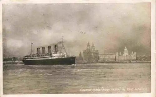 AK / Ansichtskarte  Dampfer_Oceanliner RMS Aquitania 
