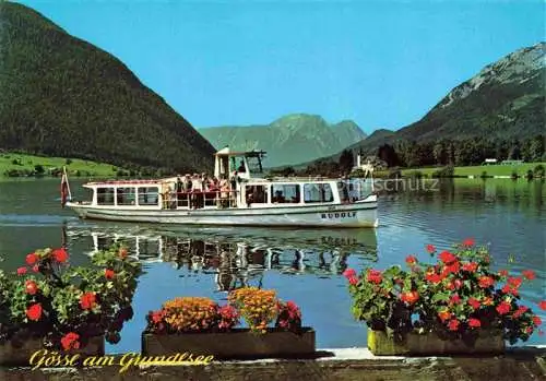 AK / Ansichtskarte  Goessl_Grundlsee_Steiermark_AT Schiffsverkehr ueber den See